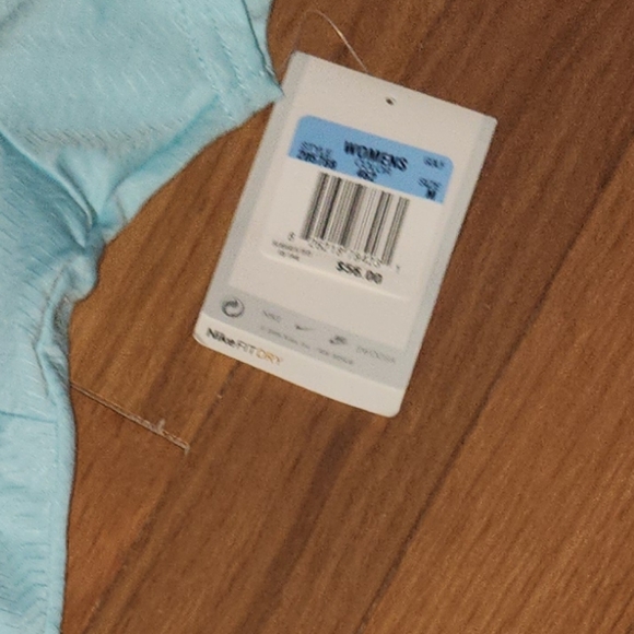 NEW DEADSTOCK VINTAGE NIKE DRIFIT GOLF PERFORMANCE POLO NO BUTTON V-NECK SZM - Picture 14 of 16